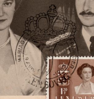 Souvenir Marriage Grand Duc Luxembourg Princess Belgium