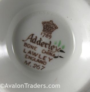 Adderley Lawley Checkered Floral Cup Saucer