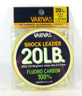 VARIVAS Fluorocarbon Shock Leader Line 30M 20lb