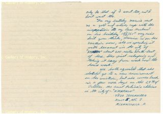 Lee Harvey Oswald Autograph Letter Signed 10 22 1959