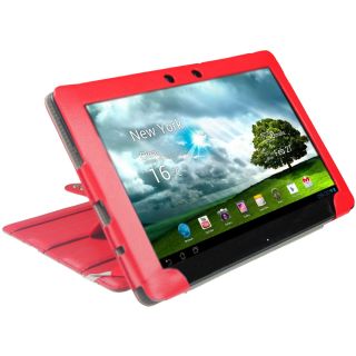 Red Leather Keyboard Case for Asus Eee Pad Transformer TF300 TF300T 10