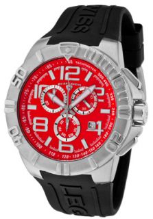 Swiss Legend Watch 40118 05 Mens Super Shield Chronograph Red Dial
