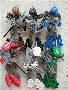 Lego Bionicle Assembled Rahkshi Figures 8587 8592 Set of 6 from 2003