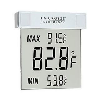 La Crosse WS1025 LCD Mounted Window Thermometer