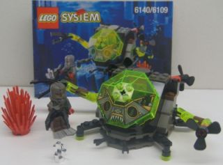 Lego Aquazone Set 6140 6109 Crab Sea Creeper Space Underwater Minifigs
