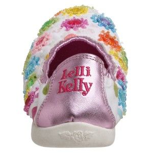 Lelli Kelly Mille Soli Ballet White Dots Slip on Shoes