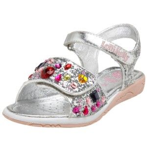 Lelli Kelly VF1380 Begonia Sandals Shoes Silver LK8621