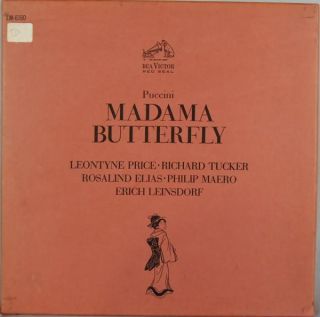 Leinsdorf Puccini Madama Butterfly LM 6160 SD 1S 3 LP