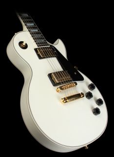2001 Gibson Les Paul Custom Electric Guitar HH Ebony Fretboard Alpine