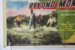 Beyond Mombasa 1956 Original Quad Movie Poster Cornel Wilde Donna Reed