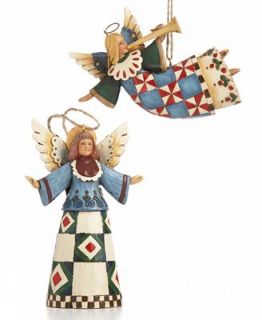 Jim Shore Christmas Ornaments, Set of 2 Angels
