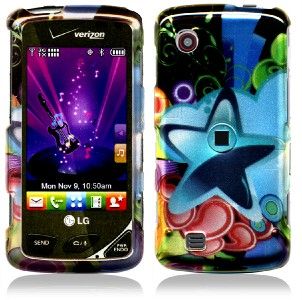LG Chocolate Touch Hard Cover Case Shooting Blue Star