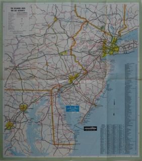 Map Delaware Memorial Bridge Cape May Lewes Ferry New Jersey