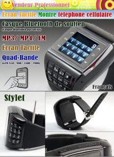 33 Montre Téléphone Mobile Ecran Tactile Et 1 Touch