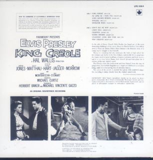 Elvis Presley King Creole LP Canada RCA LPE 1884 Tan Label Stereo