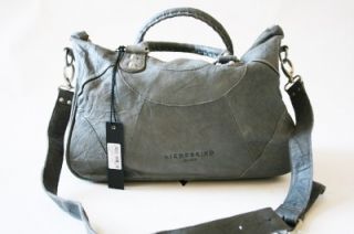 Liebeskind Esther Grey Crinkled Leather Bag