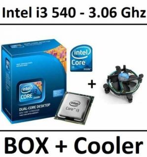 Intel Core i3 540 3 06 GHz 4MB Cache LGA 1156 73W 0675901028547