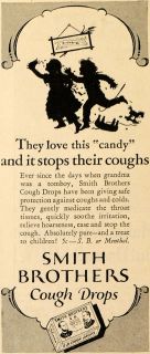 1927 Ad Smith Brothers Menthol Cough Drops for Children   ORIGINAL