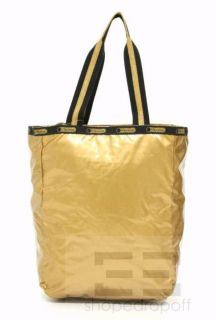 LeSportsac Gold Black Gold Rush Tote Bag New
