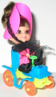 Liddle Kiddles N Kars Henrietta Horseless Carraige Doll Mattel Vintage