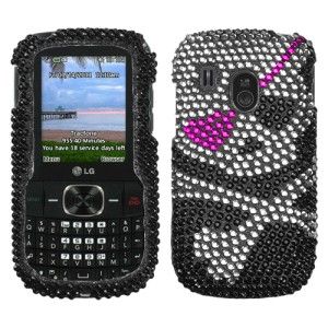 Crystal Diamond BLING Hard Case Phone Cover for Tracfone Net10 LG 500g