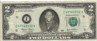 Baltimore Ravens Ray Lewis $2 Dollar Bill Mint RARE $1