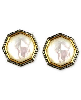 Judith Jack Earrings, 14k Gold Plated Mother of Pearl (21 3/4 ct. t.w