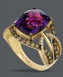 Le Vian 14k Gold Ring, Amethyst (4 5/8 ct. t.w.) and White and