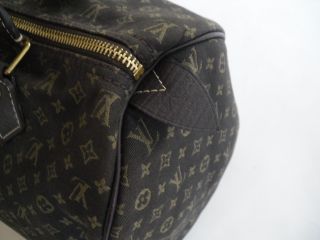 Louis Vuitton Mini Lin Canvas Ebene Speedy 30 Bag