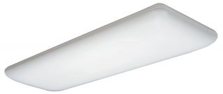 Lighting 10642RE 4 White 4 Bulb T8 Fluorescent Ceiling Fixture
