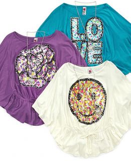 Shirt, Girls Graphic Shirt with Necklace   Kids Girls 7 16