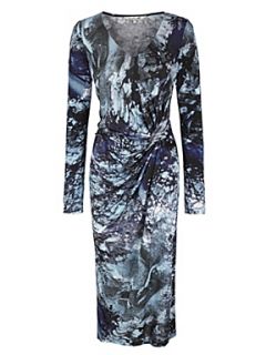 Damsel in a Dress Tanzanite print dress Blue   