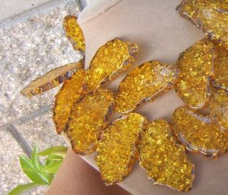 Top Grade Baltic Amber Chunk Necklace Sun Fruit Fossils Jewelry Looks