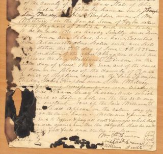 County Ohio Handwritten Paper Roan Gray Horse Linson Replein T