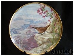 Favorite American Songbirds Hamilton Thompson 24K Gold RM Plate