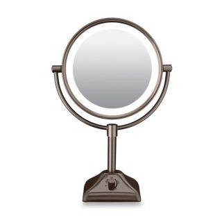 BE104BRD Lighted 10X/1X Magnification Oil Rubbed Bronze Makeup Mirror
