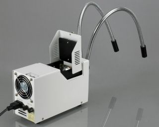 150W Dual Gooseneck Fiber Optic Microscope Illuminator
