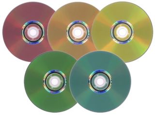 100 Pak MBI Color Lightscribe 16x DVD Rs 5 Colors