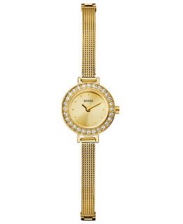 GUESS Watch, Womens Gold tone Mesh Bracelet 21mm U96013L1   All