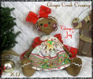 sweet new little christmas gingerbread doll is at ginger creek