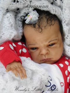 Race Reborn Baby Girl Doll Created by Wendys Little Angels