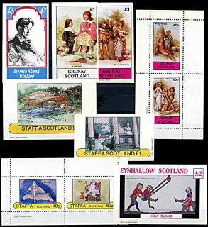 Literature Topical Lot of 19 as Singles or Souv Sheets