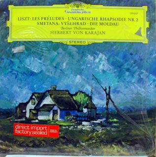 Karajan Liszt Les Preludes LP German 139 037 VG