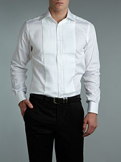 Duchamp Long sleeve double cuff dinner shirt White   