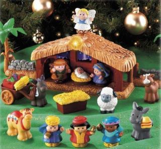 NEW Fisher Price Little People Nativity Set w/ Lights Sounds Songs NIB
