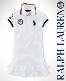 Ralph Lauren Kids Dress, Girls Olympic Short Sleeve Polo Dress