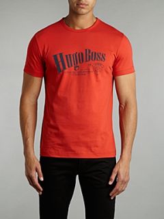 Hugo Boss Printed front t shirt Red   