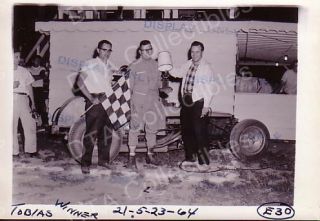 Dick Toby Tobias Modified 1964 Auto Racing Photo Winner