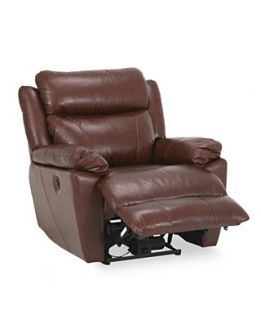 Kurt Leather Seating with Vinyl Sides & Back Power Recliner Chair, 39