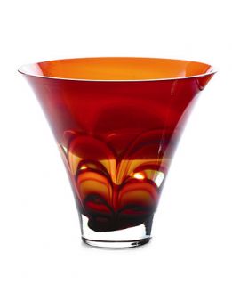 Waterford Red and Amber Bowl 10   Collections   for the home